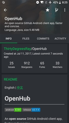 OpenHub for Github��ͼ2