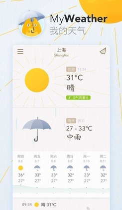 �ҵ������� MyWeather��Ԥ��ͼ