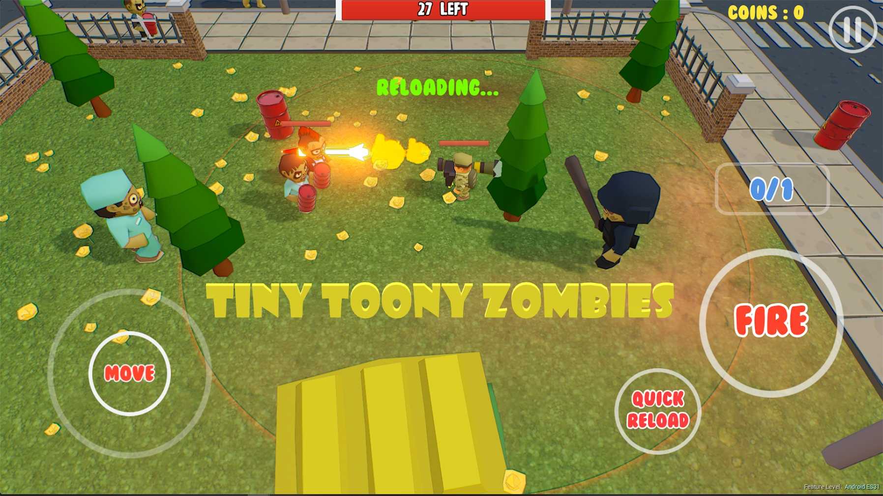 Tiny Toony Zombies(小小部队僵尸单机版)1.0手机版截图2