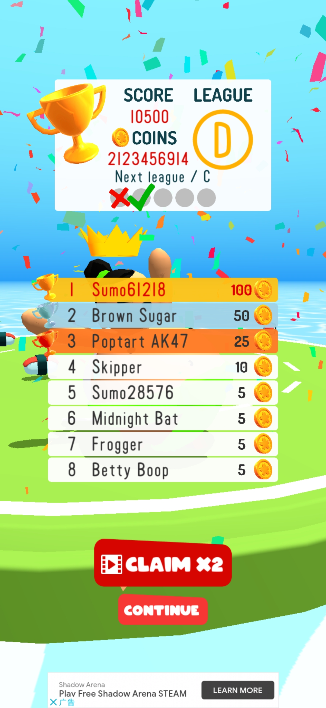 Sumo.io相扑(无限金币)版1.2.1全皮肤版截图3