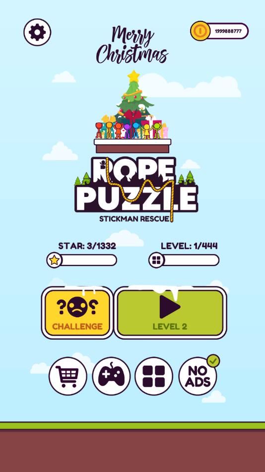 Rope Puzzle(火柴人救援无限金币版)1.0.34去广告版截图3