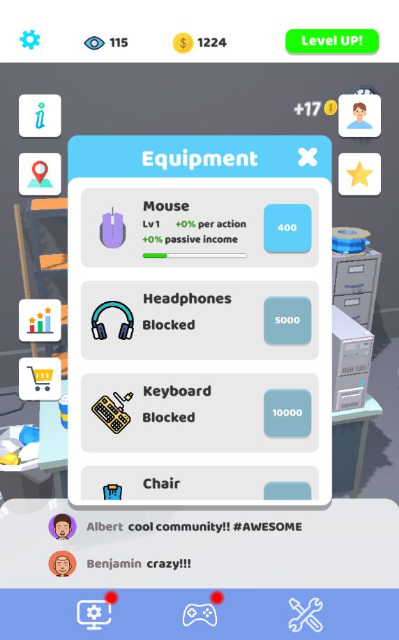 Idle Streamer(放置主播无限金币版)1.30内购版截图0