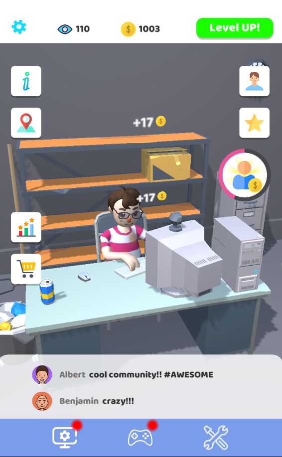 Idle Streamer(放置主播无限金币版)1.30内购版截图1