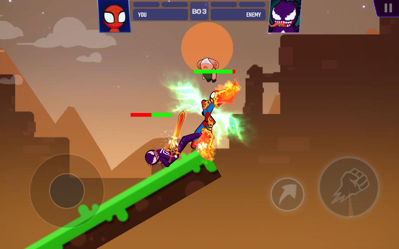 Supreme Spider 2(蜘蛛火柴人大战2无限金币版)1.0.14破解版截图0