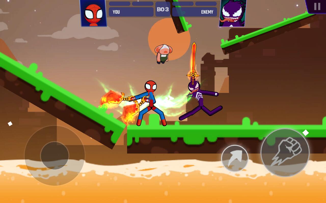 Supreme Spider 2(蜘蛛火柴人大战2无限金币版)1.0.14破解版截图1