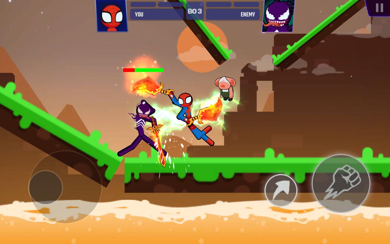 Supreme Spider 2(蜘蛛火柴人大战2无限金币版)1.0.14破解版截图2