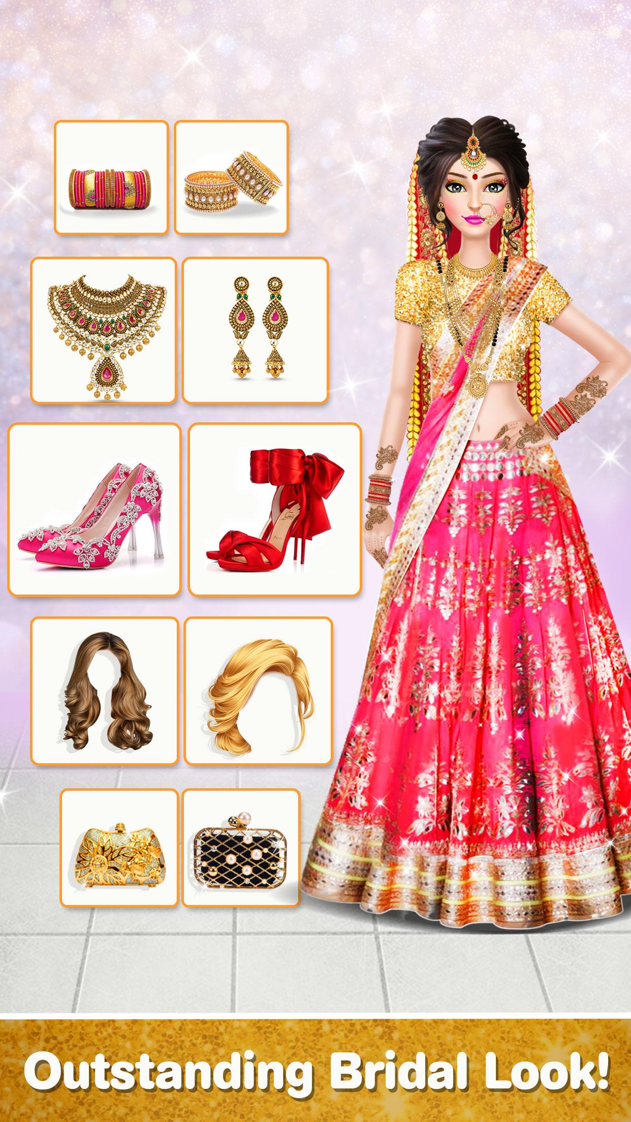Indian Wedding DressUp Games(印度婚礼设计师破解版)0.3最新版截图0