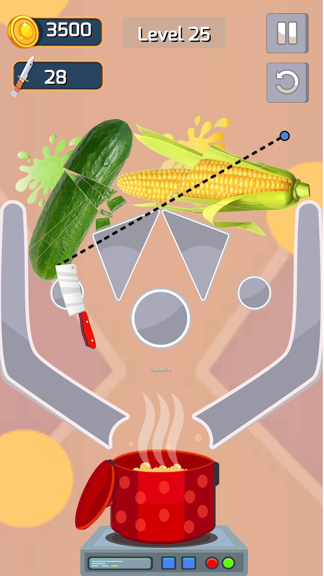 Ninja Slice and Dice: Vegetable Cutting Game(�������߲���Ƭ�����޽�Ұ�)1.0.1�ƽ���ͼ1