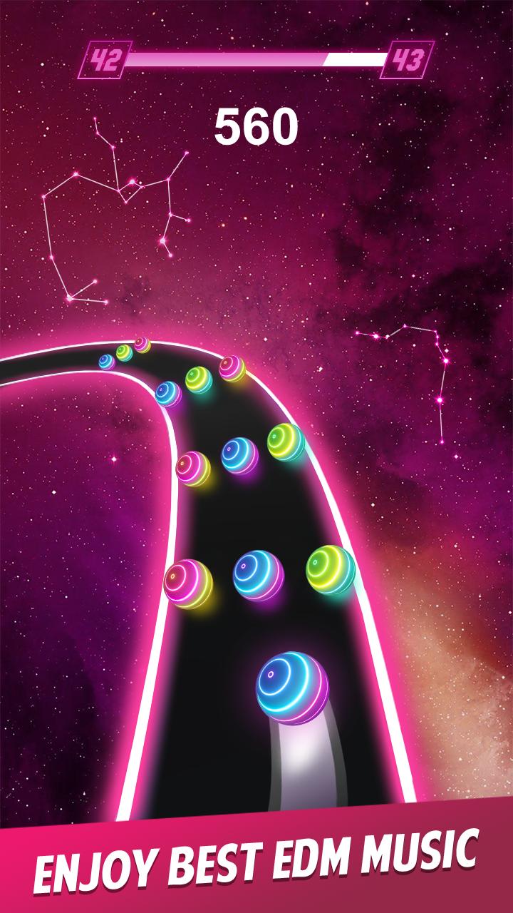 Dancing Ball Color - Road Run Game(跳舞球颜色竞速破解版)1最新版截图1