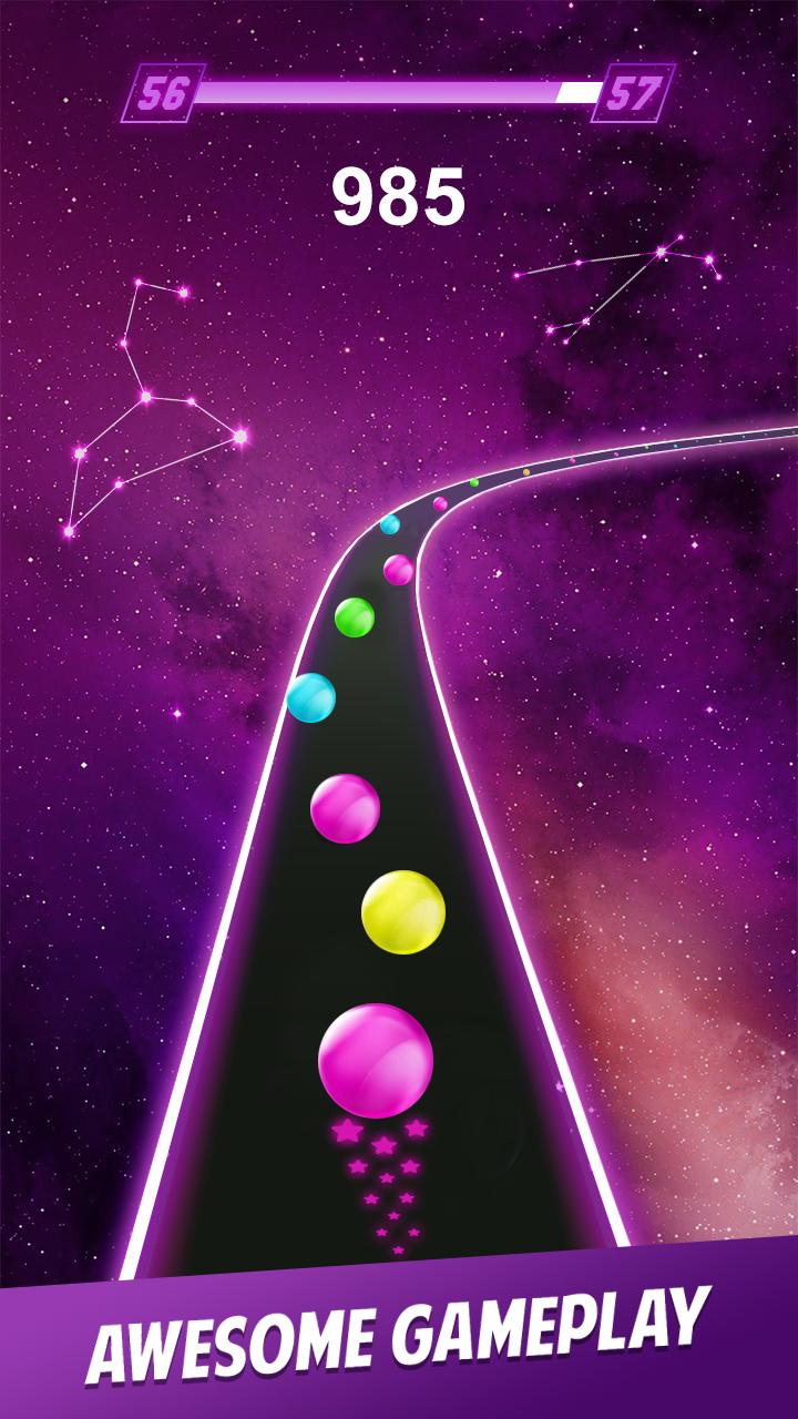 Dancing Ball Color - Road Run Game(跳舞球颜色竞速破解版)1最新版截图0
