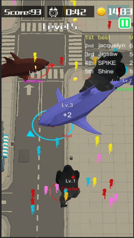 Shark Rampage: Hungry Shark(������������ƽ��)1.0.1���޽�Ұ��ͼ2