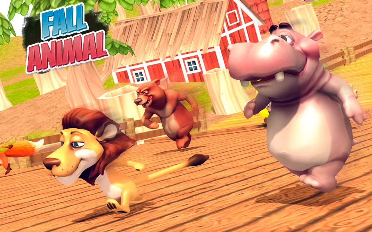 Fall Animals Knockout Racing Mania 3D(�＾������̭������3D����)1.1��׿���ͼ1