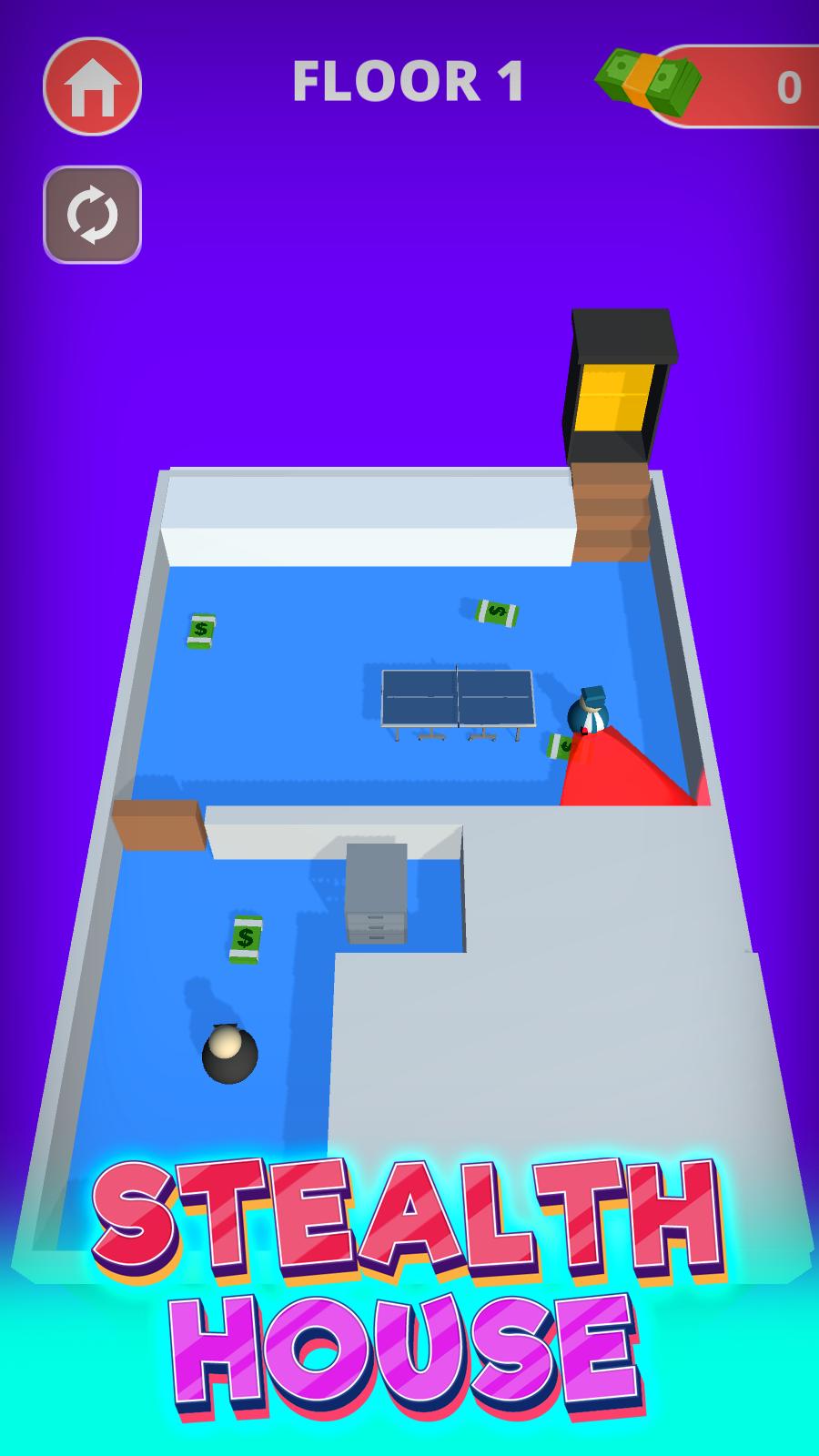 Stealth House Sneak(潜入隐形屋无限钻石破解版)2.2安卓版截图1