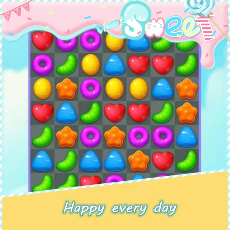 Sweet Candy Saga 2021(甜蜜糖果传奇2021游戏)1.1安卓版截图1