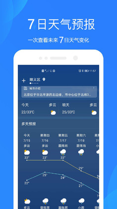 好运天气预报安卓手机软件预览图