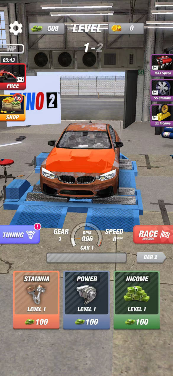 2°(Dyno 2 Race - Car Tuning)1.8.2׿ͼ3