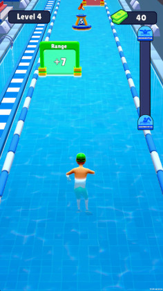 游泳冲刺最新版(Swimmer Rush)截图0