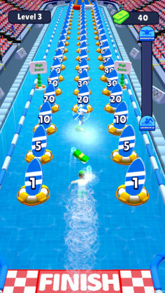 游泳冲刺最新版(Swimmer Rush)截图3
