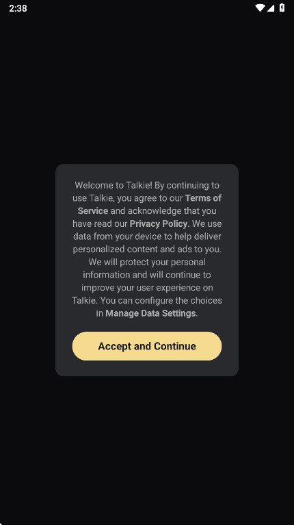 Talkie ai最新版2.36.003安卓版截图0