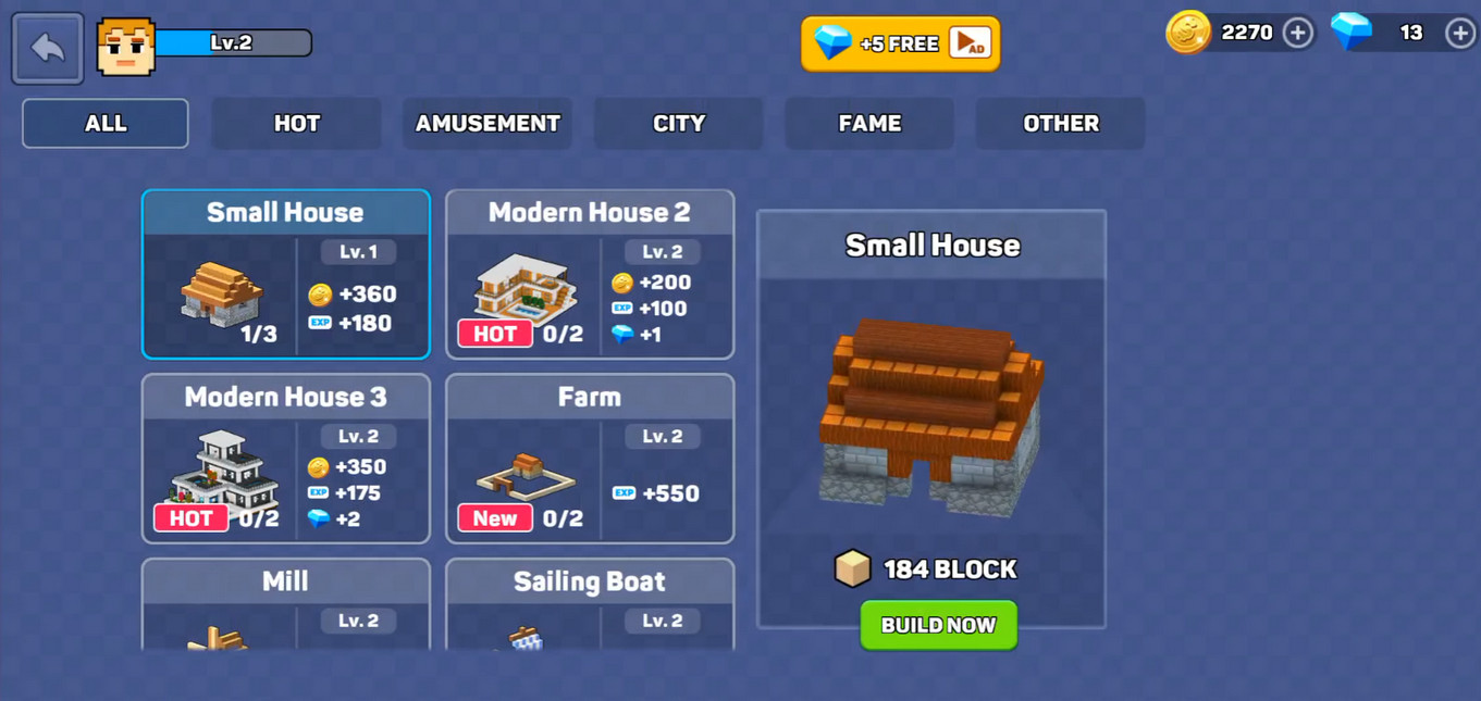 城镇建设生活模拟器最新版(Mini Block Craft)4.1.1安卓版截图1