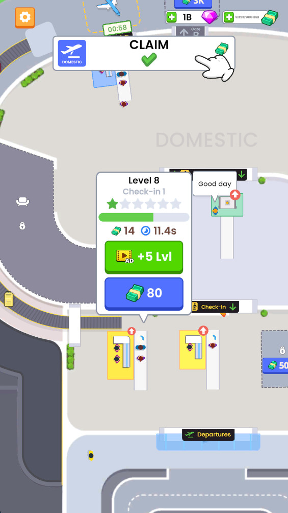û۹ƽ(Idle Airport Empire)1.9.0°ͼ1