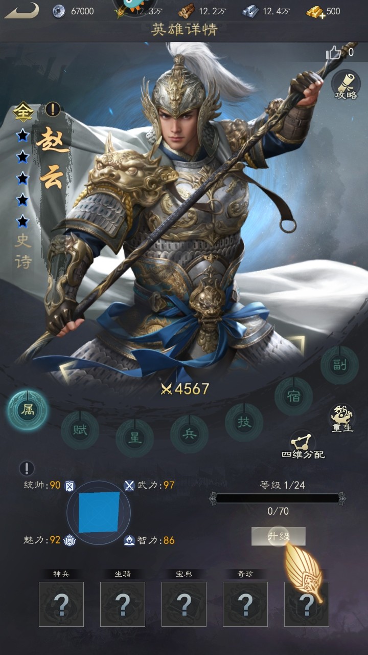 ¼