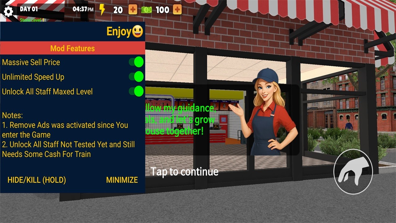 ģMOD˵°汾(My Burger House)