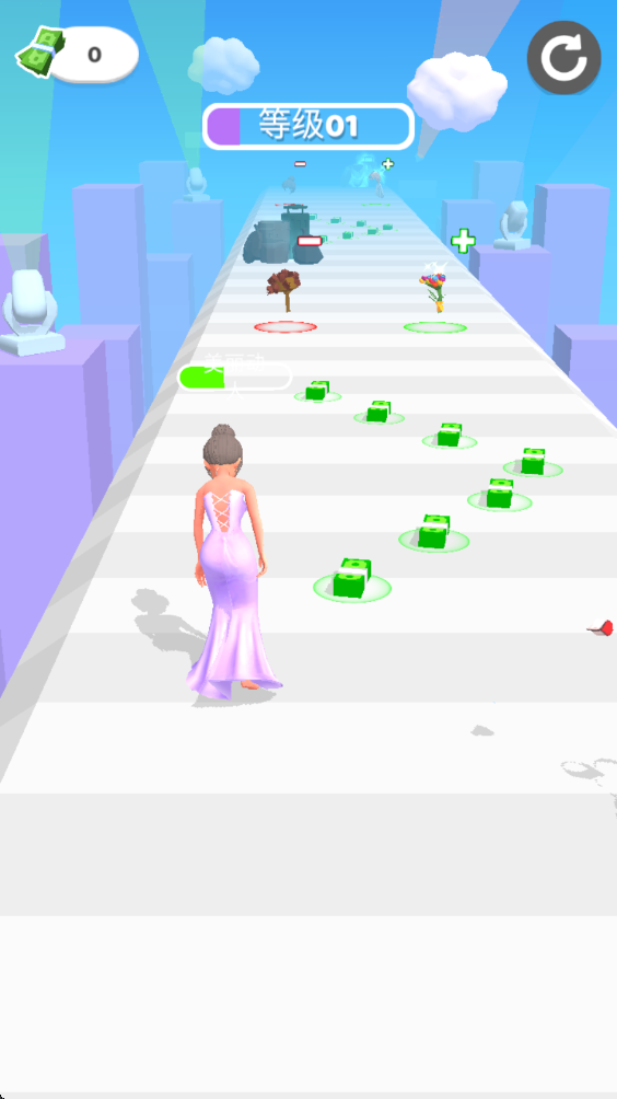 女孩向前跑 女孩向前跑