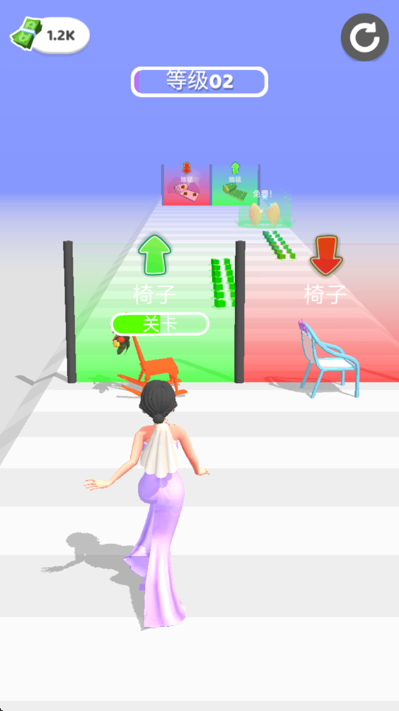 女孩向前跑 女孩向前跑