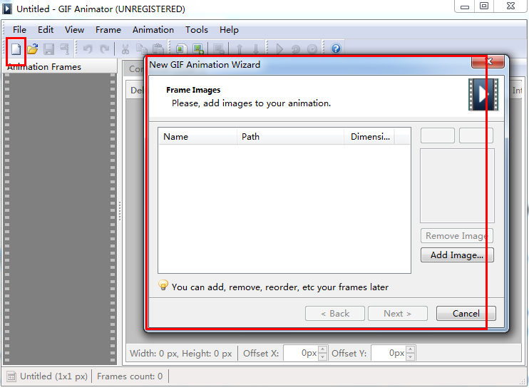 Advanced GIF Animator GIF动画制作器 导出保存GIF文件操作