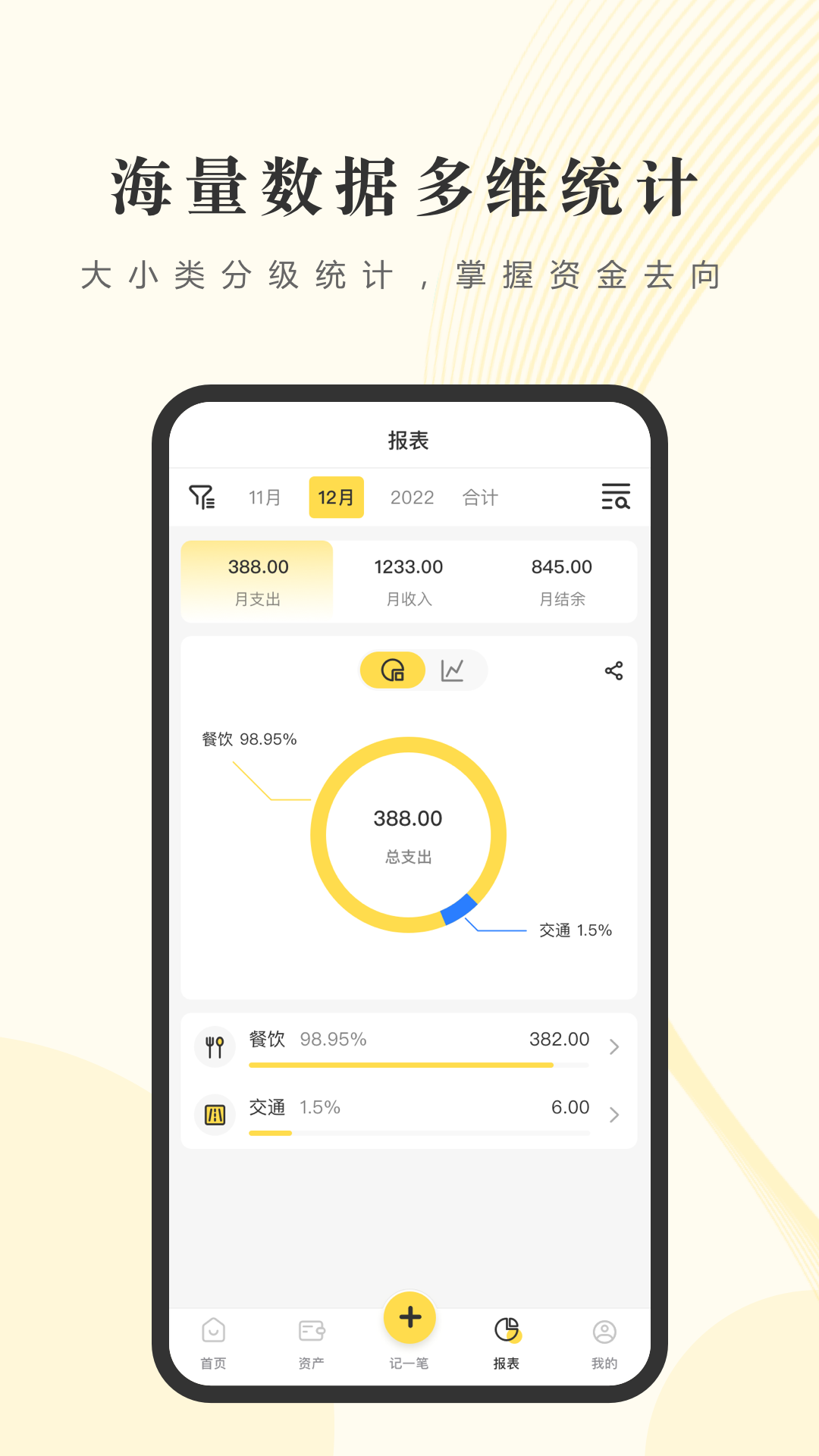 小万账本新手记账操作界面截图