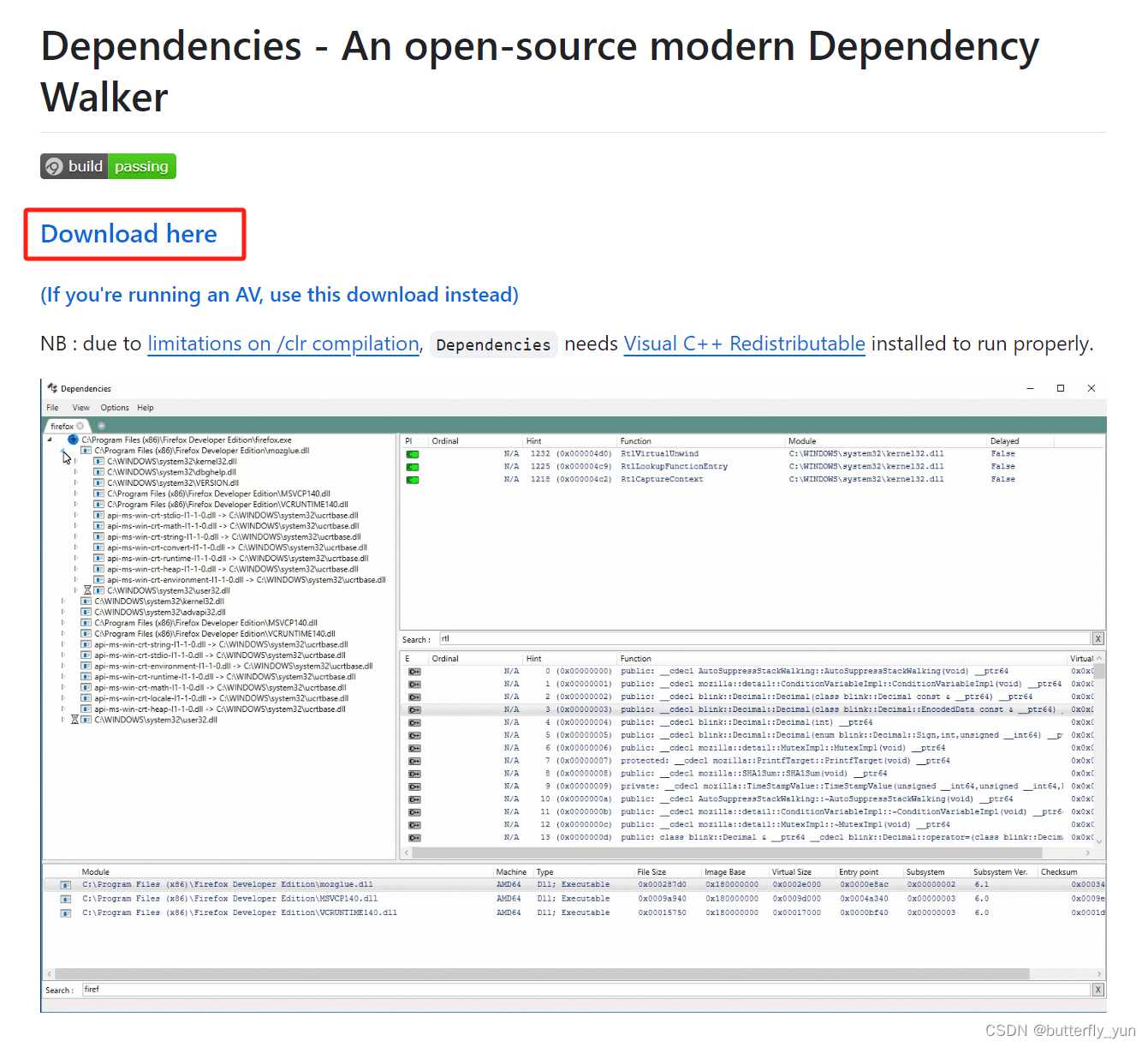 Dependency Walker依赖查看器查到缺失DLL后补运行库配图