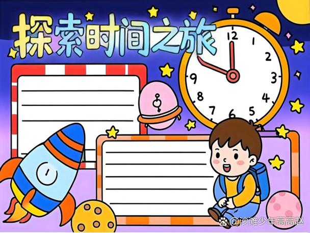 时间胶囊怎么画二年级 儿童手工