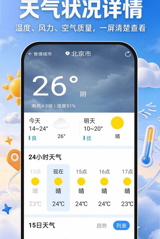 15日天气准时报app预览图