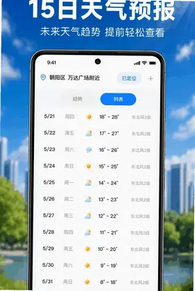 天气预报本地准预览图
