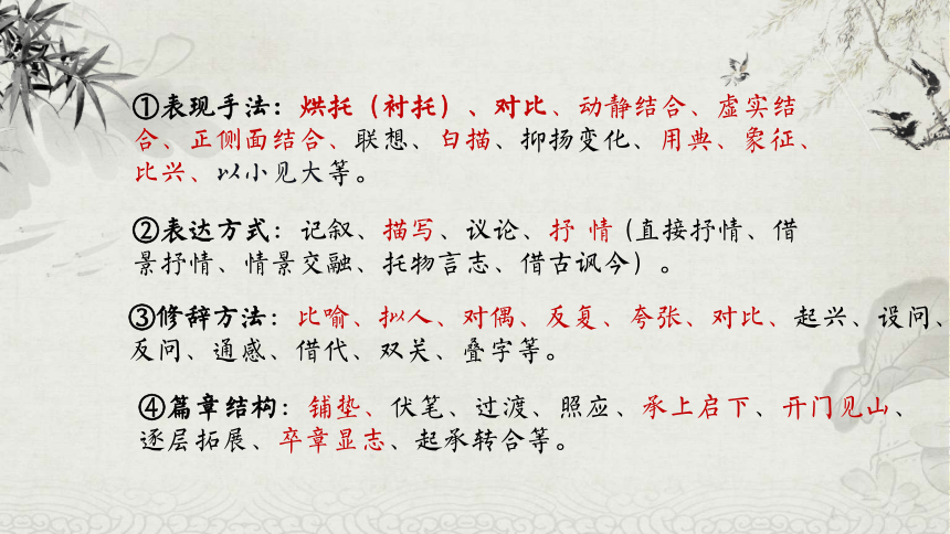古诗词鉴赏方法技巧总结配图