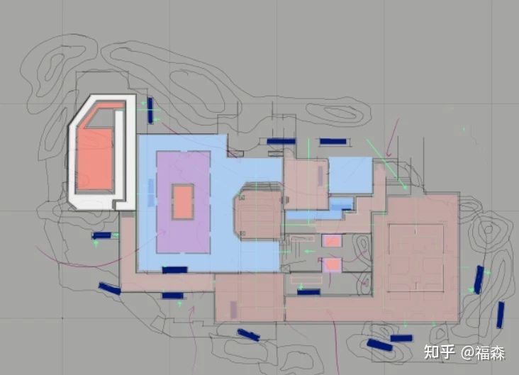 只有一个门游戏关卡内门微光细节放大图