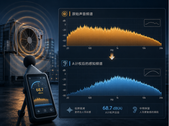 噪音检测DB分贝计A计权C计权区别