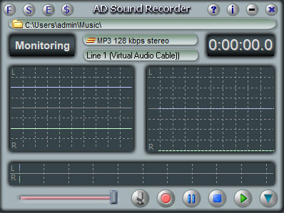 Absolute Sound Recorder 绝对录音机 软件主界面操作截图