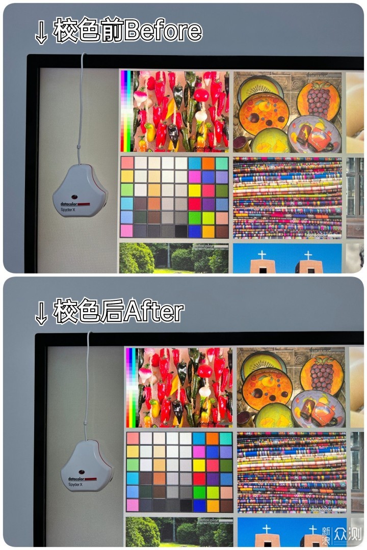 Display Tuner校准后显示器色彩效果对比图
