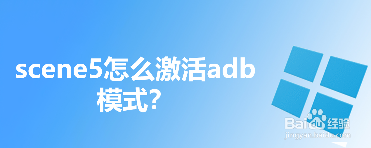 Scene5下载安装激活ADB模式步骤截图