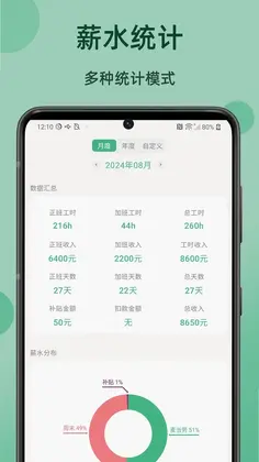 极简记工时预览图