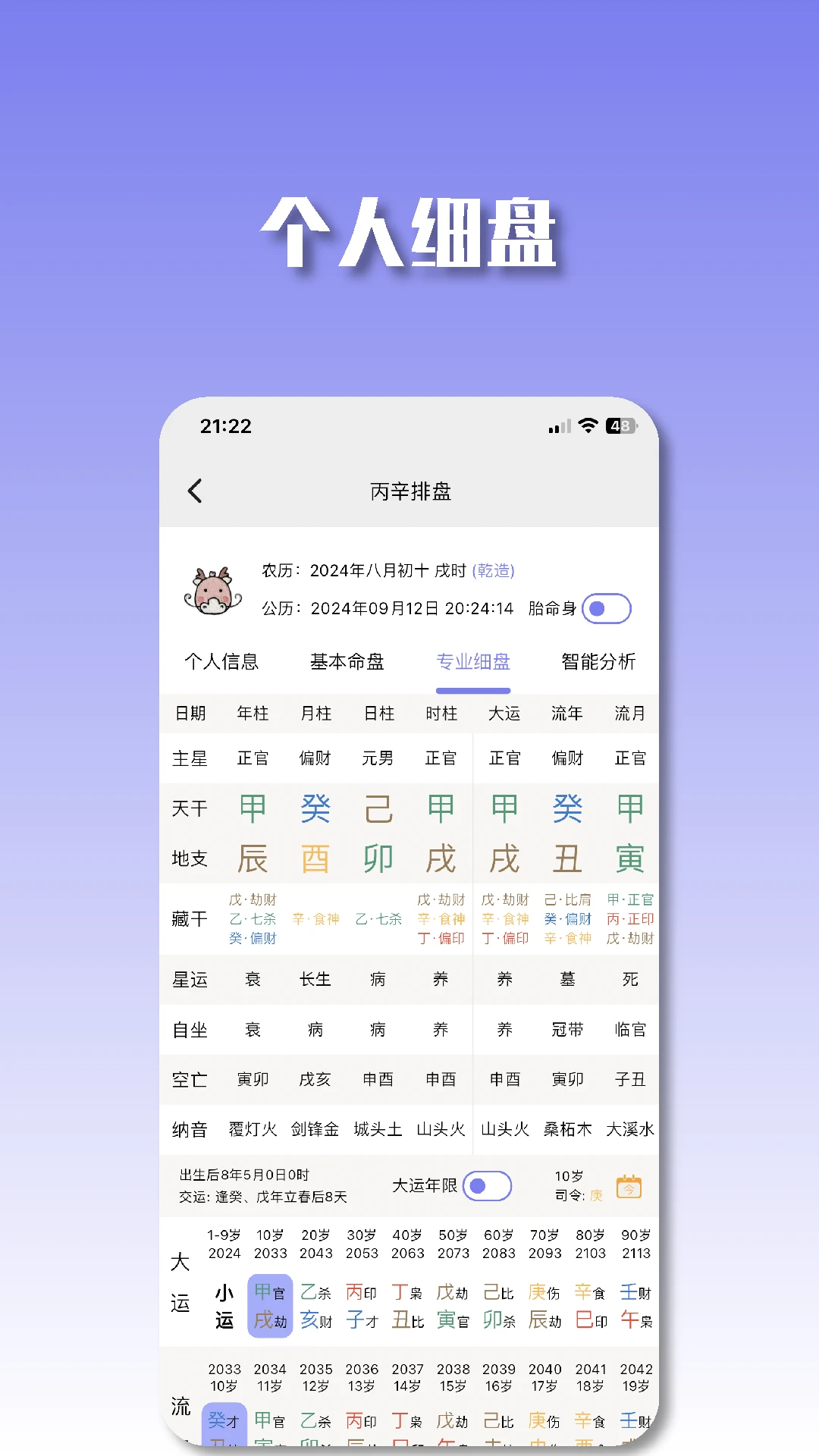 丙辛排盘