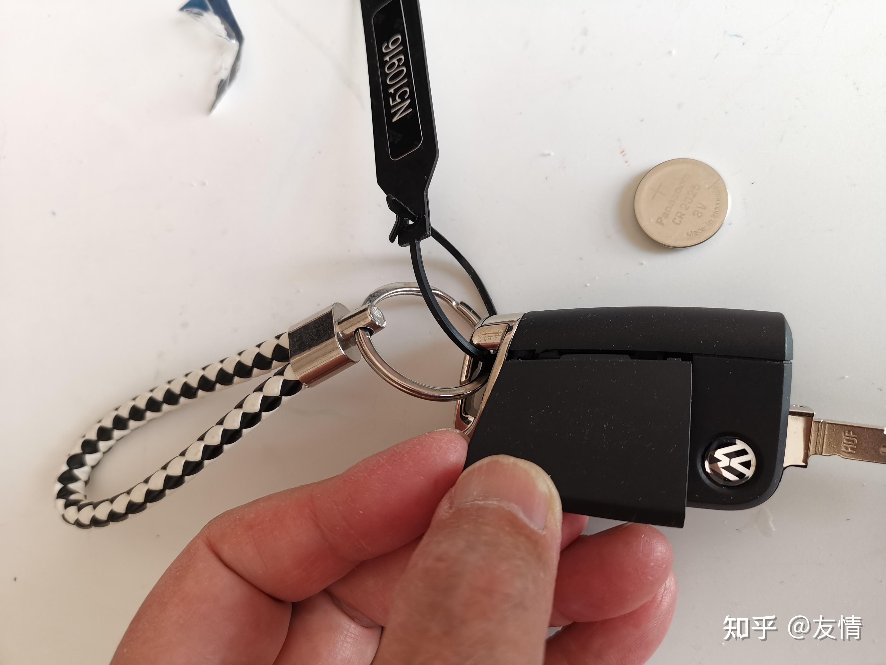 无线钥匙电池更换配对方法图解