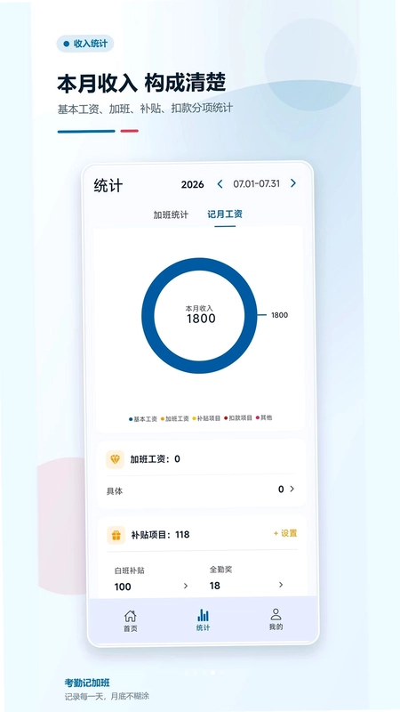 考勤记加班预览图