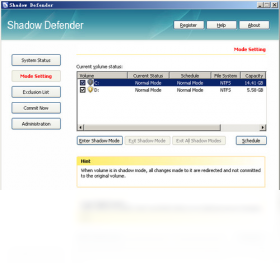 Shadow Defender快捷键