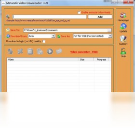 Metacafe Video Downloader 电脑端操作界面截图