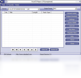 Visual CD Ripper (CD抓轨工具)预览图