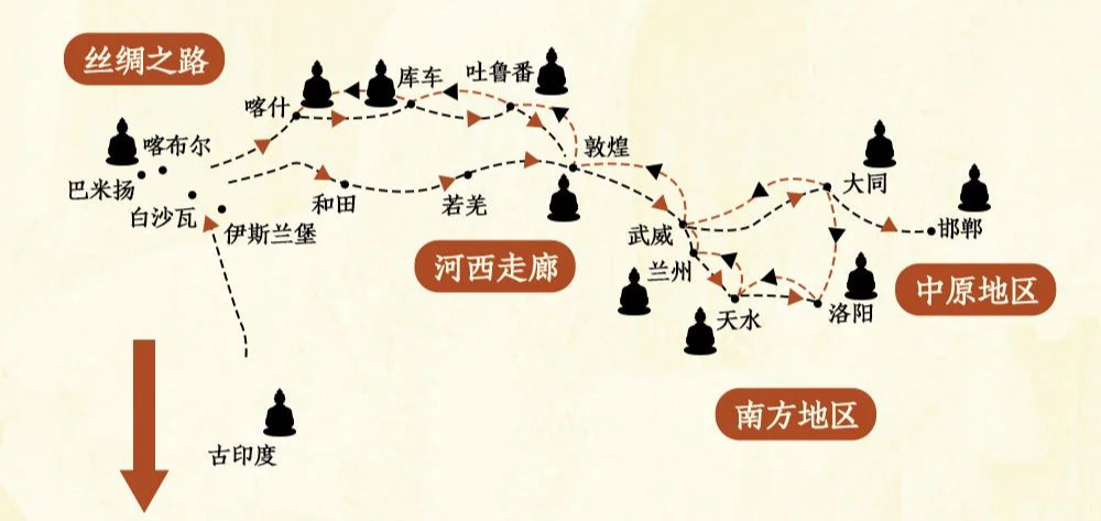 看大同市区到云冈石窟公交路线示意图