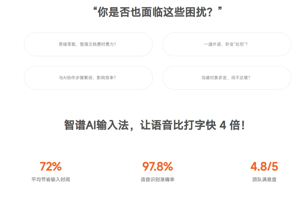 智谱AI输入法官方正版问答实测速度对比截图